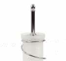 Toilet brush holder toilet from the floor-satin-finish glass and chromed brass-bristle accessories and spare parts available