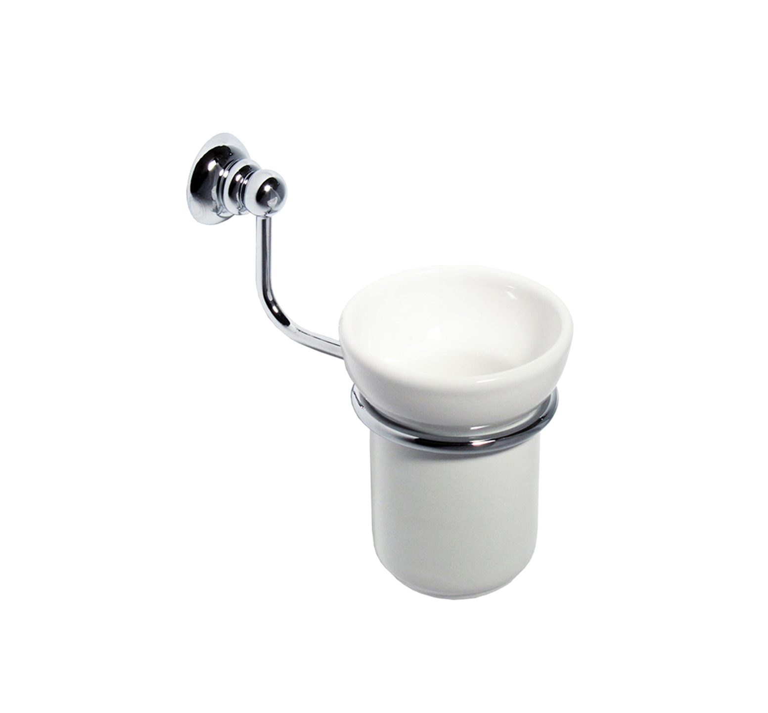 Verre pour brosses à dents à fixer au mur de la salle de bain - SPRING LINE