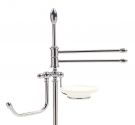 - Standing bathroom furniture door paper towel holder and soap - bathroom furniture made in Italy - rust-free and quality