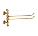 Towel bar, two straight rods fixed to the wall-brass-plated-bronzed-rust-furniture bathroom idearredobagno