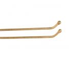Towel bar, two straight rods fixed to the wall-brass-plated-bronzed-rust-furniture bathroom idearredobagno