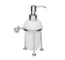 Dispenser for liquid soap in the white ceramic and knot pattern-bathroom Italian elegance and classicism-IdeArredoBagno