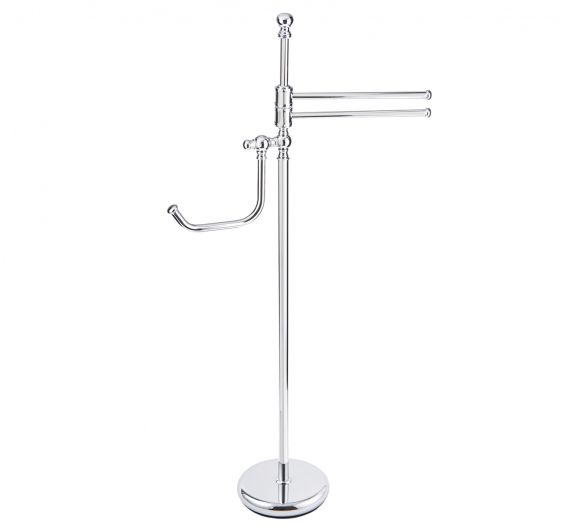 standing polifunzione toilet roll holder and towel holder base space - saving- bathroom Furniture Made in Tuscany
