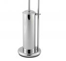 - STANDING BATHROOM TOILET BRUSH HOLDER, PAPER HOLDER AND TOWEL BAR - SAVE SPACE - BATHROOM ACCESSORIES MADE IN TUSCANY