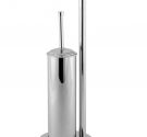 STANDING TOILET BRUSH HOLDER, PAPER ROLL AND TOWEL RACK-BATHROOM ACCESSORIES-MADE IN TUSCANY-LINE TO SAVE SPACE 