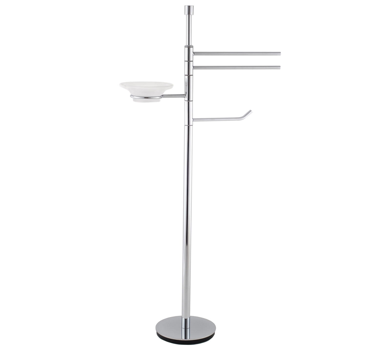 Piantana porta sapone, carta e salviette bidet 80 cm base 15 cm SALVASPAZIO