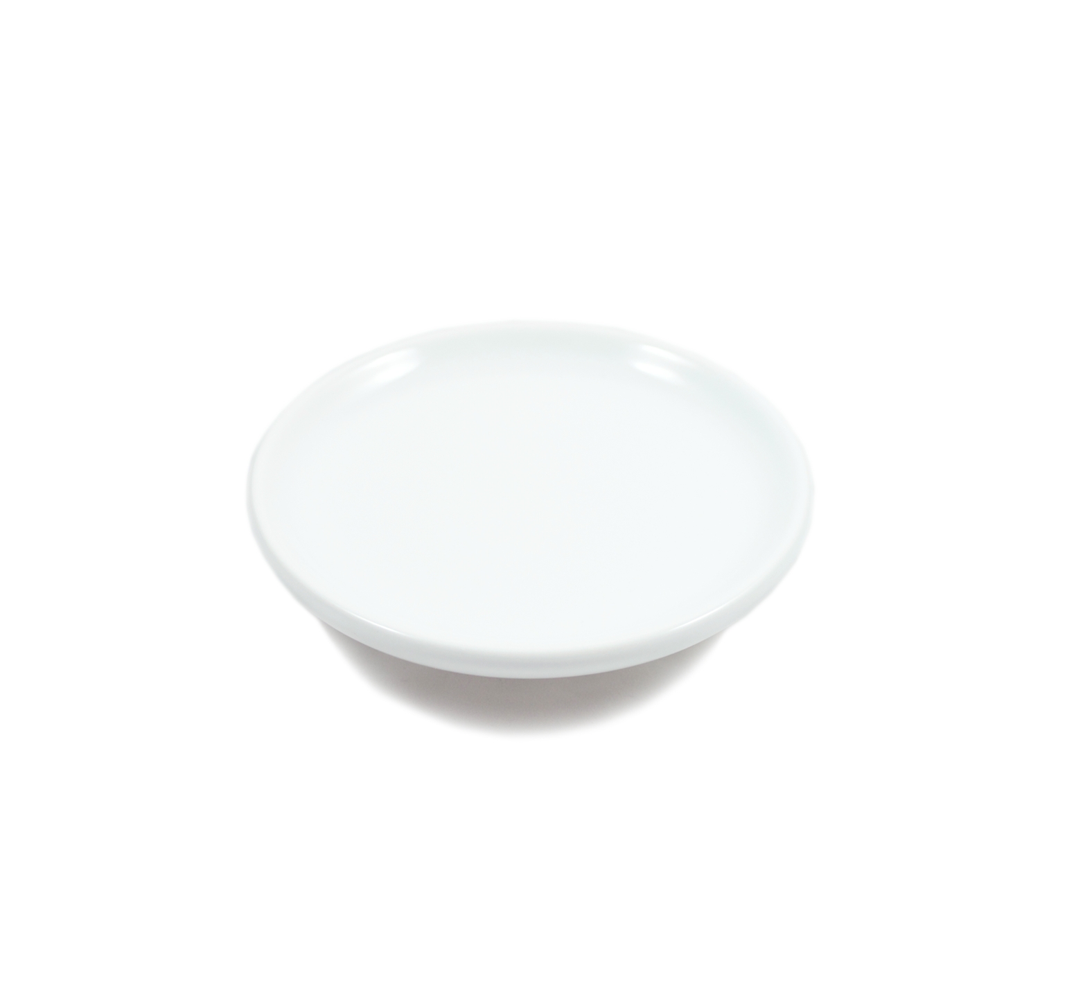 Ricambio porta sapone in ceramica bianca tondo diametro 12 cm - base 6,1 cm