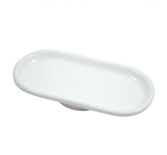 Porta sapone in ceramica doppio per ricambio accessori bagno