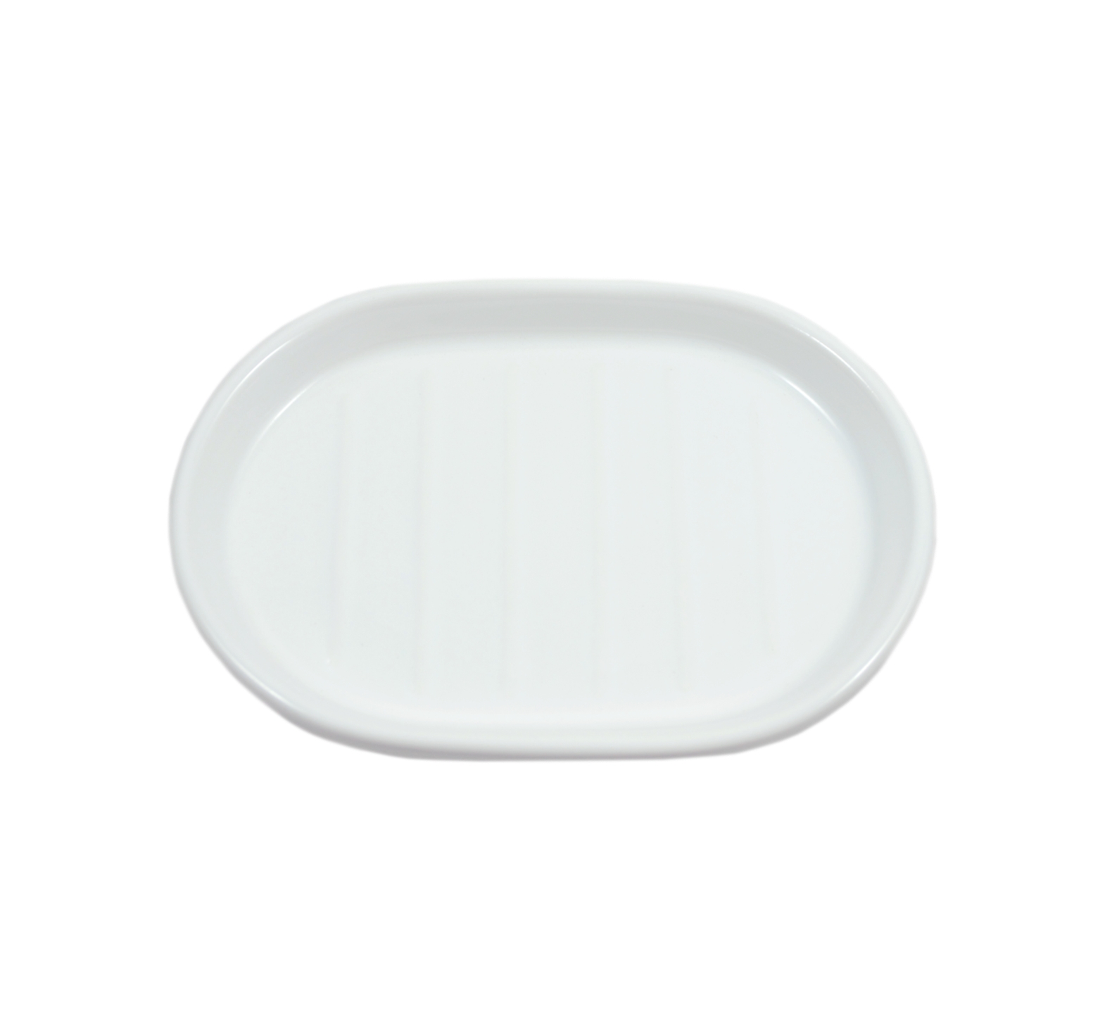 White ceramic bath soap case - Italian product