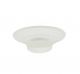 Ricambio porta sapone in vetro satinato da bagno per accessori - diametro 12 cm