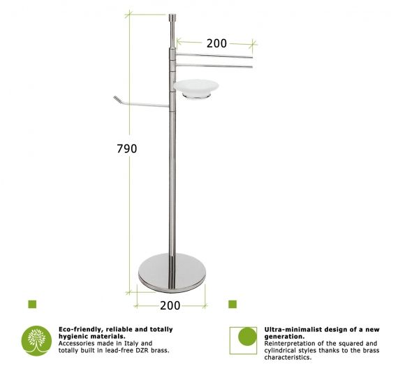 piantana per arredare il bagno da bidet porta salviette porta sapone e porta carta igienica ottone anti ruggine