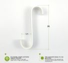 DOUBLE robe HOOK 14 cm