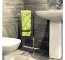 Piantana da bagno porta salviette 3 aste colori tendenza bagno nero opaco – bianco opaco – nickel alta qualità