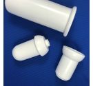 tube in white ceramic for toilet brush wc - bathroom accessories-spare - craft product, tuscan