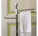 Free standing lavatory brush holder with two towel rack and toilet paper-bath furnitures made in Italy 