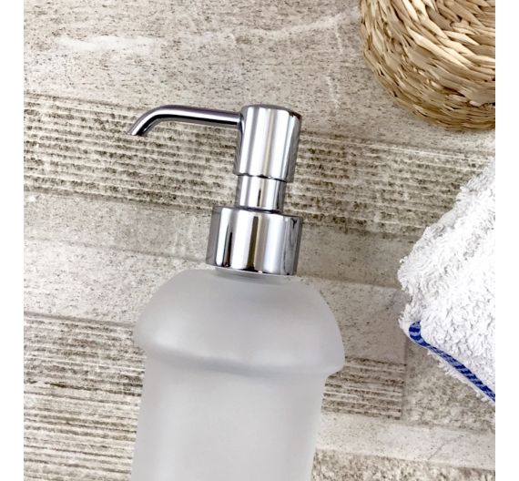 pompetta per dispenser sapone liquido in ottone cromato alta qualità - accessori bagno italiani