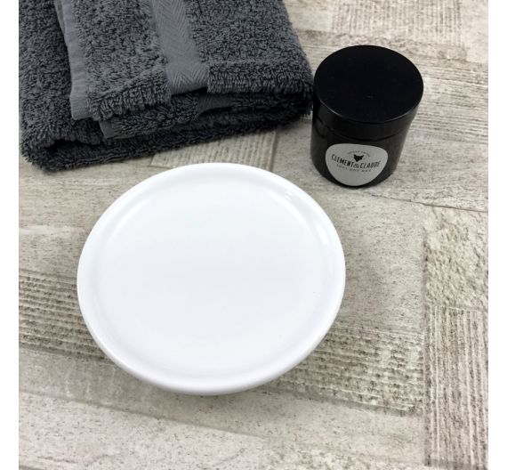 porte-savon de rechange en céramique blanche pour les accessoires de salle de bains