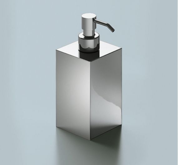 Dispenser for liquid soap be placed on the bathroom sink-chrome-plated brass high quality