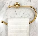 towel holder from wall - to- rod bent - line bathroom fittings brass chrome plated - fixing with dowels