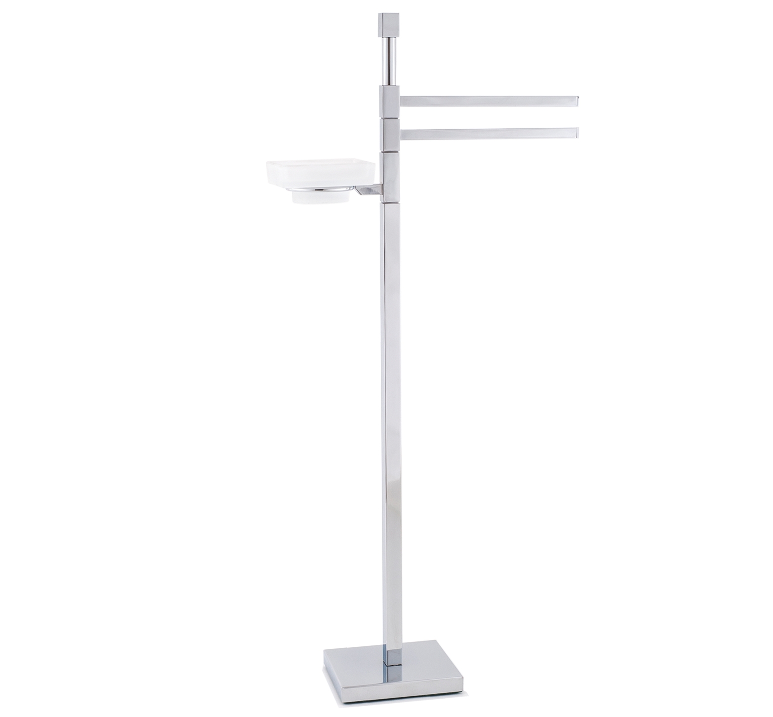 Piantana porta salviette bidet e sapone 78 cm base 12 x 12 cm SALVASPAZIO
