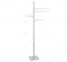 Standing paper towel holder, roll and soap - to-Line space-saving base, 12x12 in chromed brass high quality