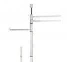 Floor lamp-square-bathroom-toilet brush holder, roll-towels-bidet-freestanding-line-square-geometric-brass-chrome plated