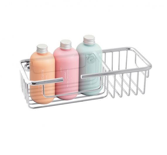 mensola doccia portaoggetti shampoo sapone per doccia in ottone cromato - facile da installare con tasselli e viti - ottone anti