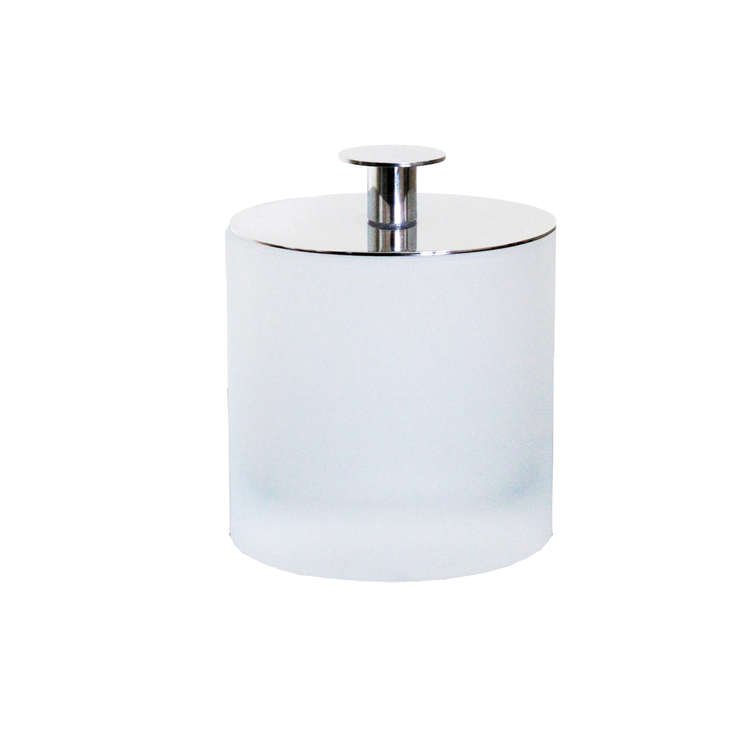 Bath pad container - satin glass accessories
