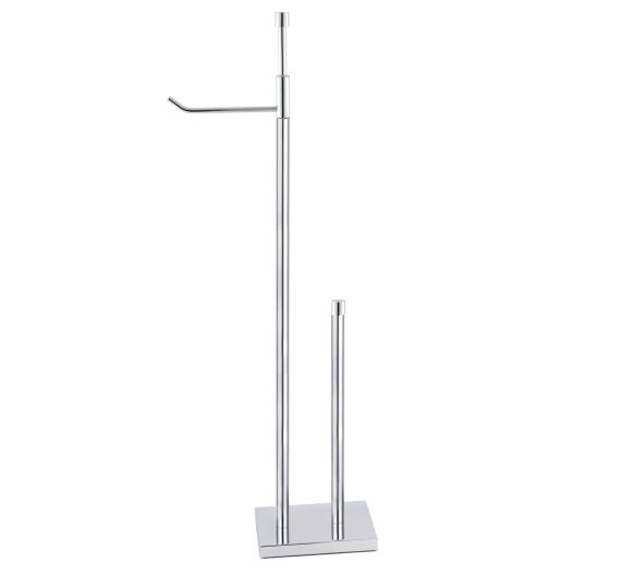 Floor stand roll holder and toilet brush holder online Minimal - free-standing, space-saving