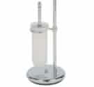 Standing toilet Brush holder in Frosted Glass, Door Roll, Door Snacks, glass and Towel bar, Bidet, 2 Rods