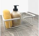 Étagère porte-objets douche - porte éponges shampooing savon en laiton chromé à fixer au mur