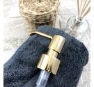 dispenser soap holder in brass - bath accessory replacement - handmade product of high quality