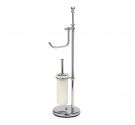- Standing bathroom toilet brush holder in frosted glass and the door card from the classic - LINE SPRING