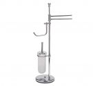 Standing from the ground with the toilet brush holder ceramic, paper holder and two towel bar, bidet - SPRING