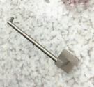 Left squared toilet paper holder - bath accessories made in Italy