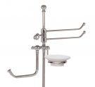Piantana arredamento bagno multi funzione stile classico per arredamento da bagno in ottone cromato anti ruggine