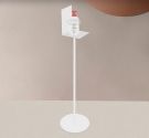 Recessed door dispenser disinfectant from the ground comfortable and easy to handle opaque-white made in Italy