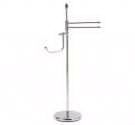 Floor lamp multi-function in a classic style for bathroom with towel and toilet roll holders toilet paper quality guaranteed