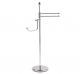 Bathroom planter carrying bidet wipes and toilet paper roll holder - WAVE LINE