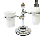 Complementi e accessori per il bagno in stile classico set completo porta dispenser in ceramica e porta spazzolini-qualità e des