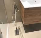  Porta asciugamani da bagno a piantana multifunzione con base rettangolare salva spazio adatta a bagni di tutte le dimensioni