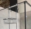 grille de stockage pour le double douche par pendaison à la douche en laiton, la qualité du savoir-faire italien