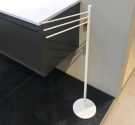 Piantane da bagno porta salviette tre aste rotabili colore white mat bianco opaco prodotto di qualità garanzia antiruggine bagno