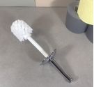 Replacement for toilet broom complete with handle, lid and bristle replacement anti-rust accessory guaranteed