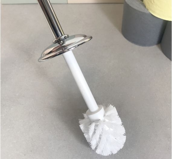Replacement handle for purpose toilet complete with handle and anti-bacterial plastic bristle bath spare parts