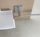 Towel door and satin glass soap accessory to be glued to the wall in a few minutes guaranteed bathroom collection