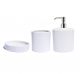 Set di complementi da lavabo in ceramica di varie colorazioni
