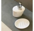 Dispenser in ceramica ovale con pompetta di erogazione in metallo alta qualità accessori da bagno design italiano