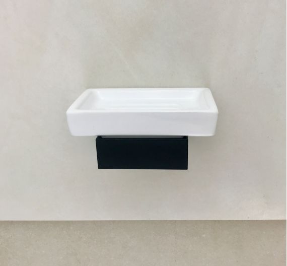 Porta sapone a parete news 2021 Linea Piana accessori da bagno in ceramica e ottone antiruggine design italiano idearredobagno