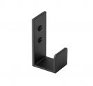 Wall hanger to hang bathrobes and bathrooms - industrial design and minimal color trend black mat